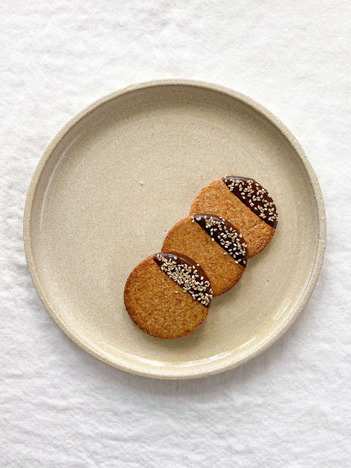 Orange,Tahini & Chocolate Biscuits